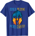 Tee Shirt Spartiate Ukraine Never Gives Up