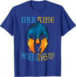 Tee Shirt Spartiate Ukraine Never Gives Up