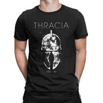 T-Shirt Spartiate Gladiateur Thrace Noir