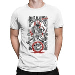 T-Shirt Spartiate Kratos Fantôme de la Guerre Blanc