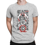 T-Shirt Spartiate Kratos Fantôme de la Guerre Gris 