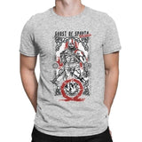 T-Shirt Spartiate Kratos Fantôme de la Guerre Gris 