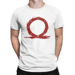 T-Shirt Spartiate Kratos Omega Runique Blanc