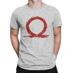 T-Shirt Spartiate Kratos Omega Runique Gris