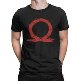 T-Shirt Spartiate Kratos Omega Runique Noir