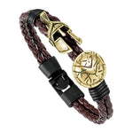 Bracelet Spartiate Cuir Havane