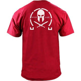 T-shirt Militaire Sparte rouge