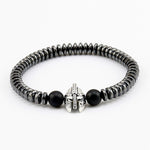 Bracelet Spartiate<br>Perles Hématites