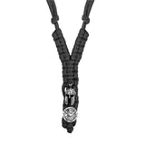 Collier Spartiate De Survie Noir