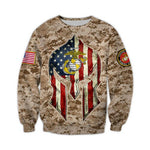 Sweat Spartiate Camo US Marine