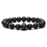 Bracelet Spartiate Gladiateur Perles de Lave