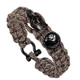 Bracelet Spartiate de Survie Noir