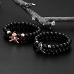 Bracelets Spartiates Perles Noires