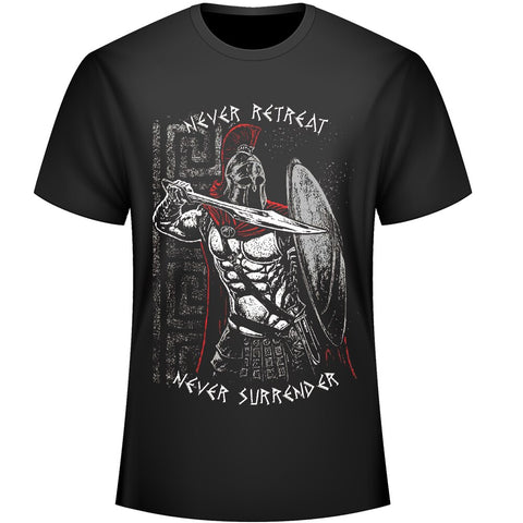 T-shirt Spartiate Never Surrender