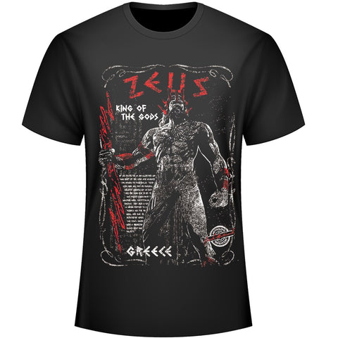 T-Shirt Mythologie Grecque Zeus King Of Gods