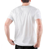 Tee-Shirt Spartiate Blanc Casque Et Sang