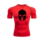 Tee-Shirt Spartiate Fitness Rouge