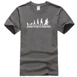 T-Shirt Spartiate Born To Be Spartan Gris