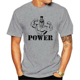 T-Shirt Spartiate Gris Power Bodybuilder