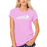 T-Shirt Spartiate Rose Femme Évolution