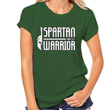 T-Shirt Spartiate Femme Vert Spartan Warrior
