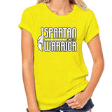 Tee-Shirt Jaune Spartan Warrior Femme