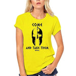 Tee-Shirt Spartiate Jaune Femme