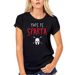 T-Shirt Spartiate Spartan Woman Noir