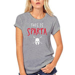 T-Shirt Spartiate Spartan Woman Gris