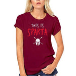 T-Shirt Spartiate Spartan Woman Bordeaux