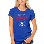 T-Shirt Spartiate Femme Spartan Woman Bleu