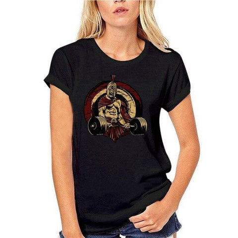 Tee-Shirt Spartiate Femme Bodybuilding Warrior