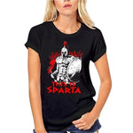 T-Shirt Spartiate Femme This Is Sparta Noir