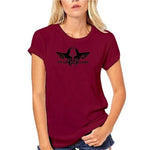 Tee Shirt Spartiate Femme Bordeaux Train For Glory