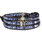 Bracelet Spartiate <br> Perles d'Azur