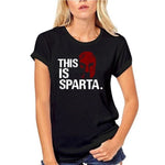 T-Shirt Spartiate Femme Noir C'est Sparte