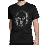 Tee-Shirt Spartiate Casque Noir