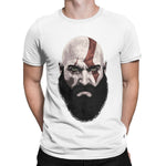 T-Shirt Spartiate Blanc Angry Kratos