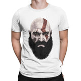 T-Shirt Spartiate Blanc Angry Kratos