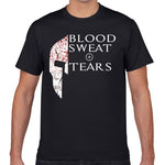 T-Shirt Spartiate Noir Blood Sweat And Tears