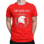 T-Shirt Spartiate Rouge Honor Discipline