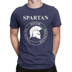 Tee-Shirt Spartiate Bleu Marine Honor Discipline