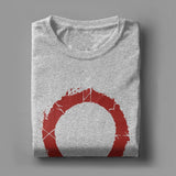 T-Shirt Spartiate Kratos Omega Runique Gris-2