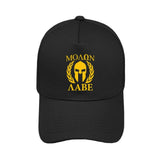 Casquette Spartiate Noire Logo Jaune