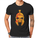 T-Shirt Spartiate Battle Warrior Helmet