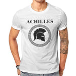 T-Shirt Spartiate Blanc Achilles