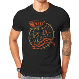 T-Shirt Spartiate Noir Red Warrior