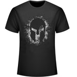 T-Shirt Spartiate Casque Noir