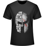 T-Shirt Spartiate Never Quit Noir