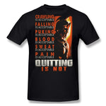 T-Shirt Spartiate Noir Quitting Is Not